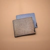Brown and blue fabric wallet, a lightweight and multi-functional clutch for women Application Scenario